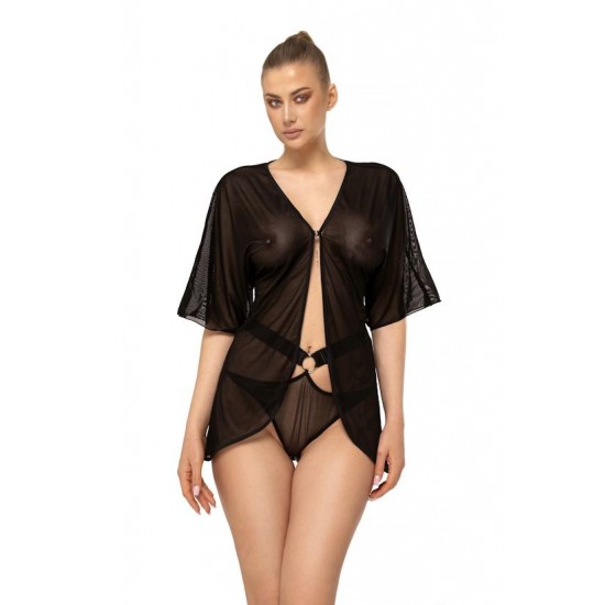 Секси нощница Koszulka-Velo-Czarny