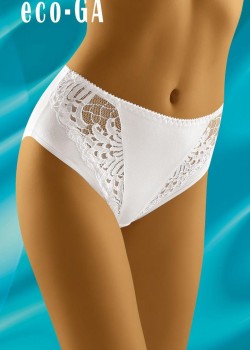 Бикини с висока талия в бяло Eco Ga