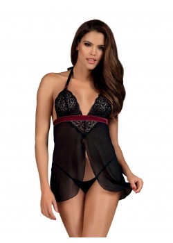 Секси нощница с прашки Koszulka-Rossita-Babydoll-stringi-GRATIS-Czarny Секси нощница с прашки Koszulka-Rossita-Babydoll-stringi-GRATIS-Czarny