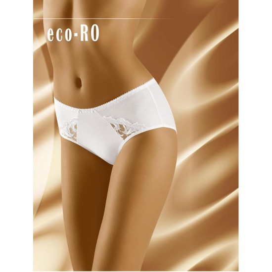 Гладки бикини в бял цвят Eco Ro