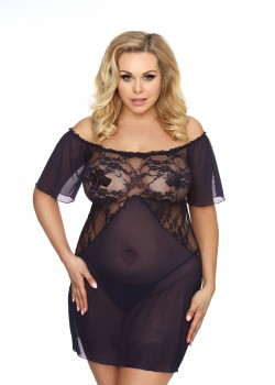 Секси нощница Koszulka-Venea-stringi-GRATIS-Granatowy Секси нощница Koszulka-Venea-stringi-GRATIS-Granatowy