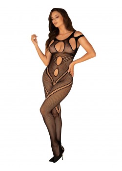 Целокупно мрежесто боди Bodystocking-G322-Czarne-Czarny Целокупно мрежесто боди Bodystocking-G322-Czarne-Czarny