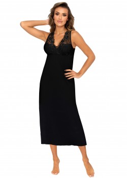 Нощница Koszulka-Kristina-Long-Black-Black Нощница Koszulka-Kristina-Long-Black-Black