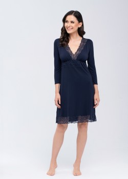 Нощница Koszulka-Thelma-Granatowa-Granatowy Нощница Koszulka-Thelma-Granatowa-Granatowy