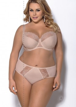 Сутиен в бежов цвят с полуподплатени чашки BLANCA Сутиен в бежов цвят с полуподплатени чашки BLANCA