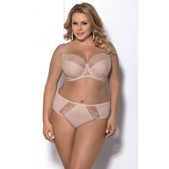 Сутиен в бежов цвят с полуподплатени чашки BLANCA