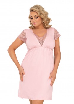 Нощница Koszulka-Celine-Plus-Power-Pink-Powder-Pink Нощница Koszulka-Celine-Plus-Power-Pink-Powder-Pink