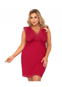 Нощница Koszulka-Vera-Plus-Burgund-Burgundowy Нощница Koszulka-Vera-Plus-Burgund-Burgundowy