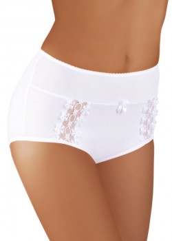 Бели бикини с висока талия в големи размери BBL005 Бели бикини с висока талия в големи размери BBL005