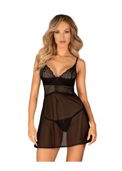 Секси Нощница Koszulka-Chemeris-babydoll-Czarny Секси Нощница Koszulka-Chemeris-babydoll-Czarny