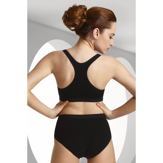 Бикини с висока талия в черен цвят Stefanie Бикини с висока талия в черен цвят Stefanie