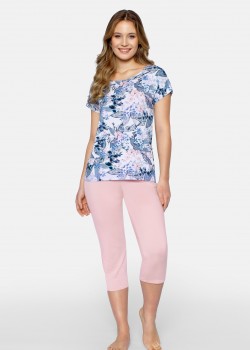 Дамска пижама Piama-Primavera-Niebiesko-Rowy Дамска пижама Piama-Primavera-Niebiesko-Rowy