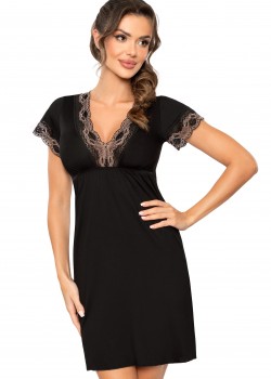 Нощница Koszula-nocna-Hana-Black-Czarny Нощница Koszula-nocna-Hana-Black-Czarny