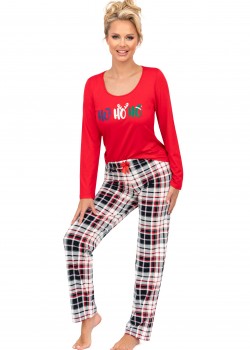 Дамска пижама Piama-Ho-Ho-Long-Red-Red Дамска пижама Piama-Ho-Ho-Long-Red-Red