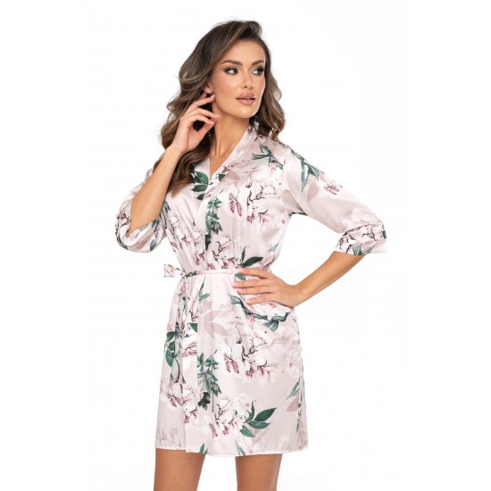 Секси халат Szlafrok-Nelly-Dark-Beige-Dark-Beige