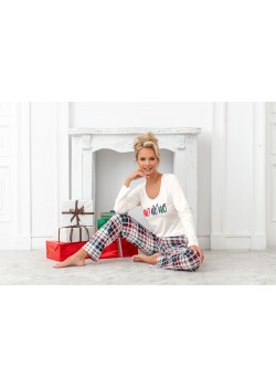 Дамска пижама Piama-Ho-Ho-Long-Ecru-Ecru Дамска пижама Piama-Ho-Ho-Long-Ecru-Ecru