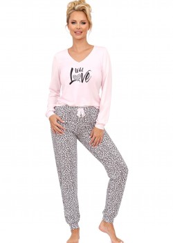 Дамска пижама Piama-Pantera-Long-Pink-Pink Дамска пижама Piama-Pantera-Long-Pink-Pink