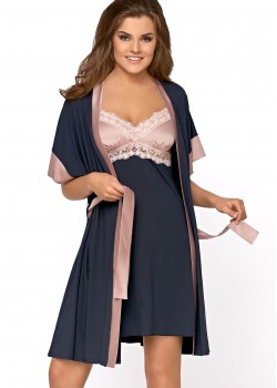 Секси халат Szlafrok-Sabrina-Kobaltowy-Kobalt Секси халат Szlafrok-Sabrina-Kobaltowy-Kobalt
