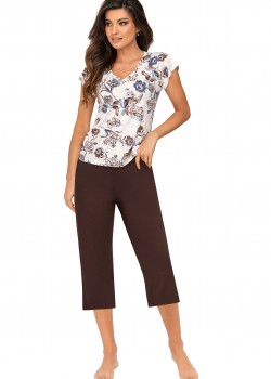 Дамска пижама Piama-Naomi-34-Brown-Brown Дамска пижама Piama-Naomi-34-Brown-Brown
