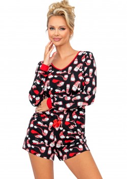 Дамска пижама Piama-Santi-II-Black-Black Дамска пижама Piama-Santi-II-Black-Black