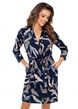 Секси халат Szlafrok-Helen-Dark-Blue-Dark-Blue Секси халат Szlafrok-Helen-Dark-Blue-Dark-Blue