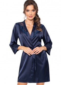 Секси халат Szlafrok-Mari-Granatowy-Granatowy Секси халат Szlafrok-Mari-Granatowy-Granatowy