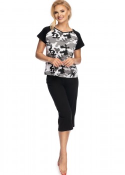 Дамска пижама Piama-Benita-Grafitowo-Czarny Дамска пижама Piama-Benita-Grafitowo-Czarny