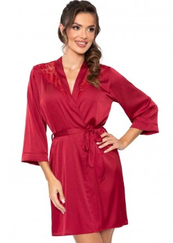 Секси халат Szlafrok-Mari-Bordowy-Bordowy Секси халат Szlafrok-Mari-Bordowy-Bordowy