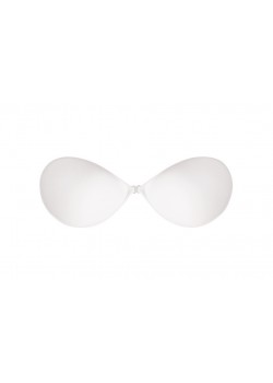 Сутиен със залепващи силиконови чашки в бяло Сутиен със залепващи силиконови чашки в бяло