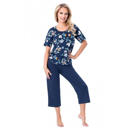 Дамска пижама Piama-Caroline-34-Granatowy