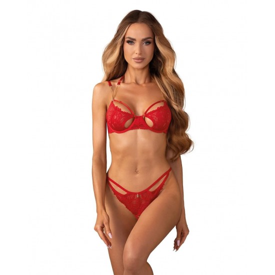 Секси комплект Komplet-Matildea-Crotchless-Set-Red