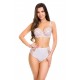 Бикини с висока талия в бял цвят 19057