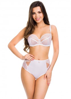 Сутиен с меки чашки в бял цвят 19057
