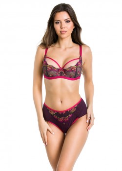 Сутиен с меки чашки във виолетово 19085 