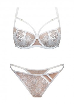 Прашки с дантела в бял цвят HARMONY 19082