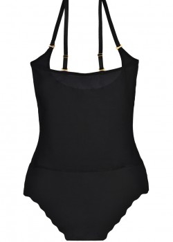 Моделиращо боди с отворен бюст в черен цвят SENCE 18002