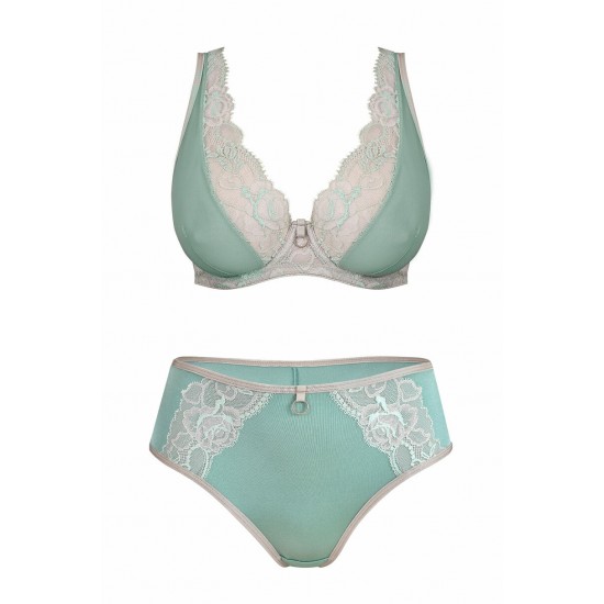 Микрофибърни бразилиани в цвят мента 19074