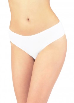 Бразилиани с дантела в бял цвят INES 07016