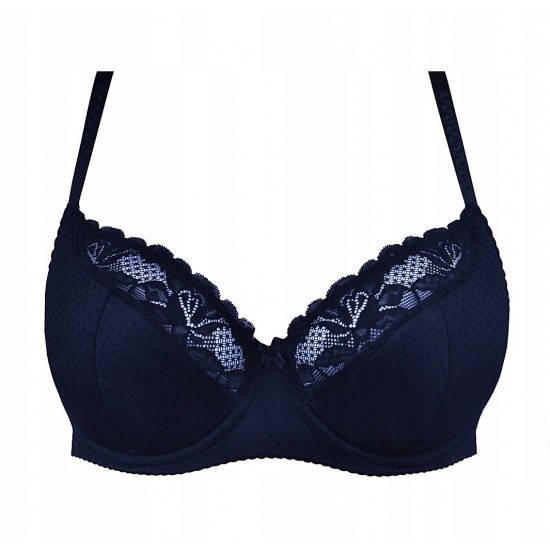 Полуподплатен сутиен в тъмносин цвят DITA 11058