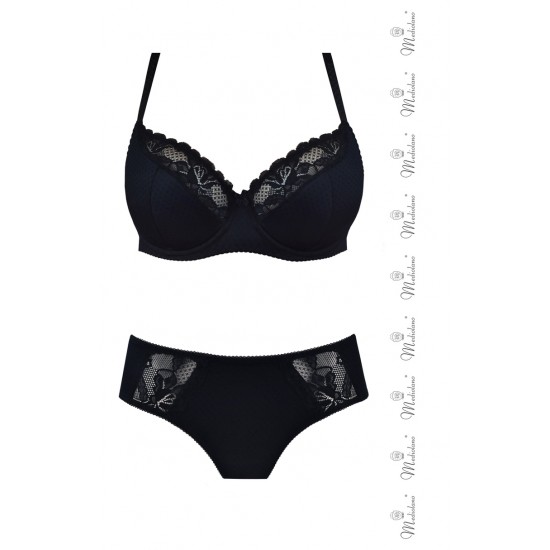 Полуподплатен сутиен в черен цвят DITA 11058