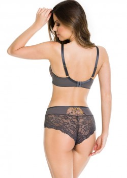 Бикини с висока талия в цвят графит SUNFLOWER 19163 Бикини с висока талия в цвят графит SUNFLOWER 19163