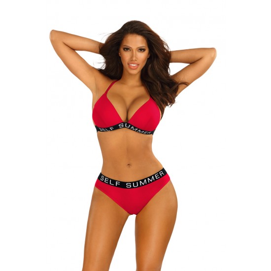 Червен бански от две части MIAMI