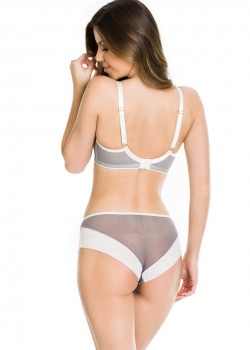 Бразилиани с тюл в бял и сив цвят IDA 19158 Бразилиани с тюл в бял и сив цвят IDA 19158