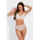 Бикини с висока талия в цвят екрю LOUIS 19195