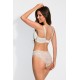 Бикини с висока талия в цвят екрю LOUIS 19195