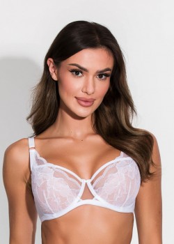 Дамски полуподплатен сутиен в бял цвят AMELIA 19203