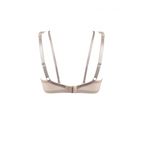 Луксозен дантелен сутиен в цвят мока JASMIN 19152