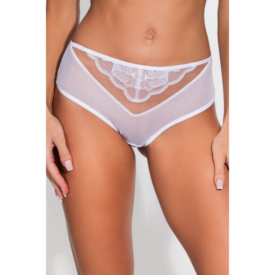 Секси дантелени бразилиани в бял цвят AMELIA 19201