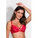 Секси сутиен с меки чашки в червено AMELIA 19201