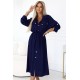 531-6 Рокля тип риза в тъмносиньо 531-6 Рокля тип риза в тъмносиньо